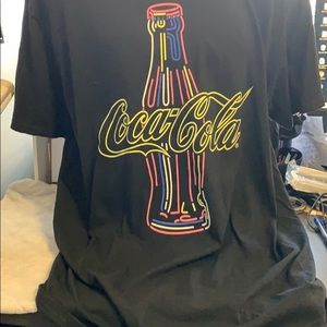 New Coca-Cola T-shirt neon bottle NWT